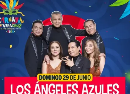 Los Ángeles Azules se suman al Carnaval de Veracruz 2025