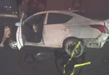 Dos heridos y cuantiosos da&ntilde;os en choques de madrugada