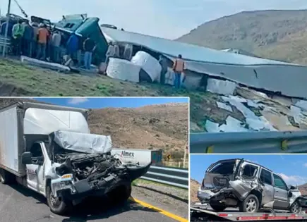 Cinco heridos, deja accidente carretero