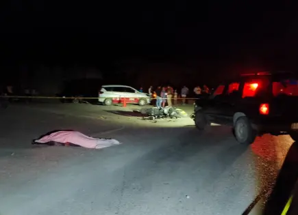 Muere motociclista en choque de frente