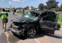 Fotos | Dos heridos en choques simultáneos sobre la 57