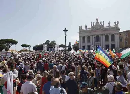 Piden en Roma fin a la guerra en Gaza