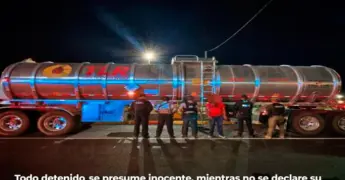 Aseguran pipa con 70 mil litros de "huachicol"