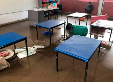 Revisan escuelas ante afectaciones por lluvias