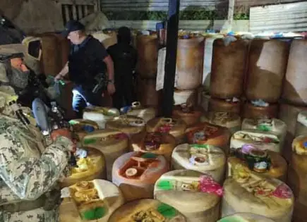 Marina asegura 5, 500 litros de “huachicol”