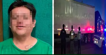 Chofer traía tráiler robado, cargado con croquetas