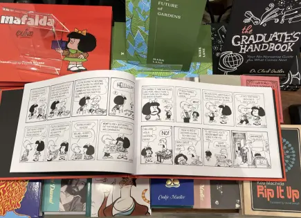 El cómic de Mafalda se lanza en inglés en un mundo cambiado