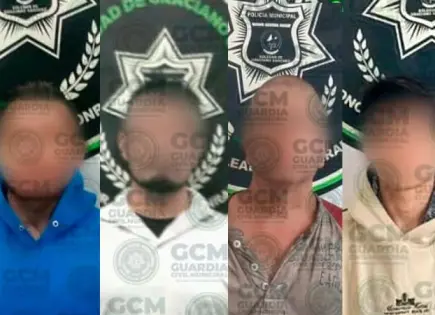 Con cristal, arrestan a cuatro viciosos Con cristal, arrestan a cuatro viciosos