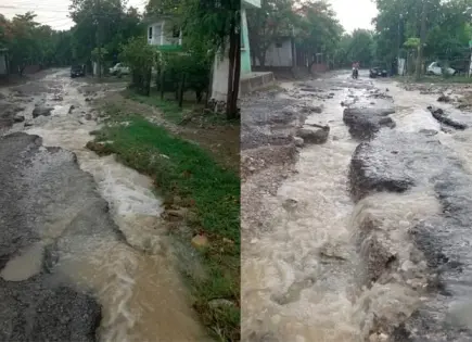 Fotos | Lluvia destroza calles en Ciudad Valles
