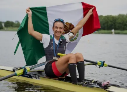 Kenia Lechuga ganó medalla de oro en la Copa del Mundo de Remo