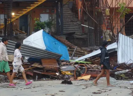 Hurac&aacute;n "Erick" deja severos da&ntilde;os en Guerrero y cobra la vida de un menor