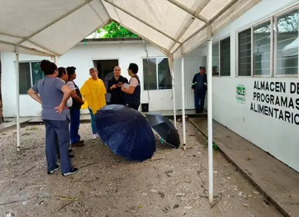 Habilitan albergue para damnificados Habilitan albergue para damnificados