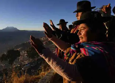 Bolivianos celebran el Año Nuevo Andino
