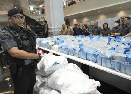 Incautadas más de 2 toneladas de metanfetamina en Tailandia