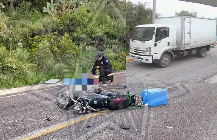 Chofer arrolla y da muerte a un motociclista