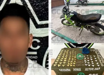 Cae supuesto vendedor de droga en Matehuala