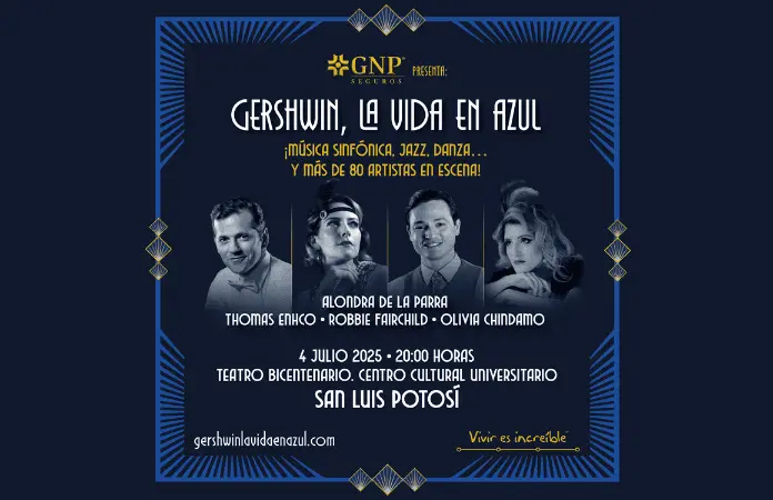 "Gershwin, la vida en azul" regresa para deslumbrar al Bajío con una experiencia que no puedes perder