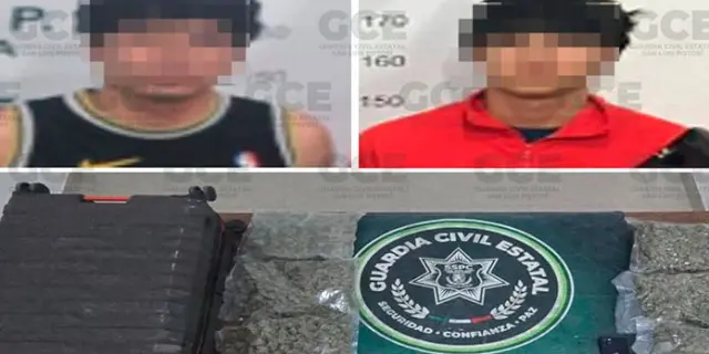 Caen 4 con más de 3 kilos de “mota” en una maleta