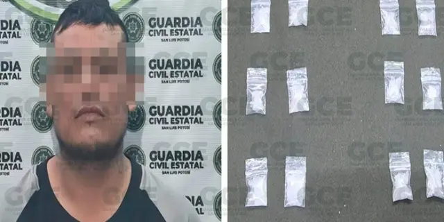 Capturan a un sujeto por robo y venta de droga