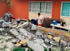 Lluvias dañaron algunas escuelas