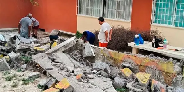 Lluvias dañaron algunas escuelas