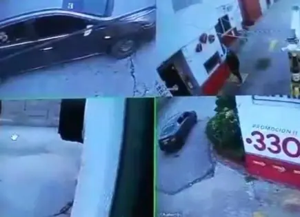 Pareja cargó hasta con televisor de motel en Periférico