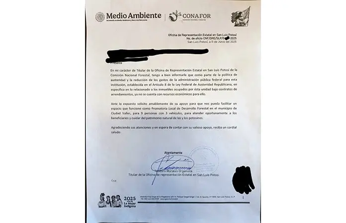 Gobierno Federal cerrará las oficinas de Conafor