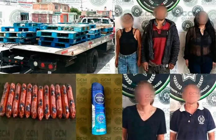 Atrapan a 3 mujeres y dos hombres por robo a comercio