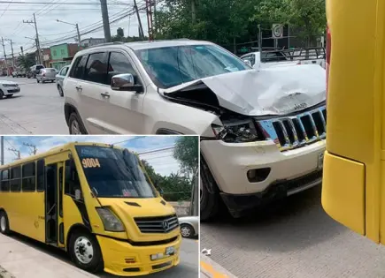Camioneta y camión chocan en Av. San Pedro 