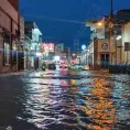 Lluvias inundan calles de la ciudad