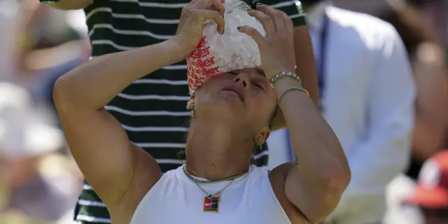 Calor récord en Wimbledon desafía a jugadores y espectadores