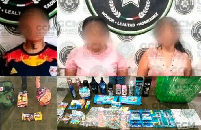 Policías capturan a presuntos ladrones