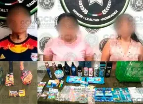Policías capturan a presuntos ladrones