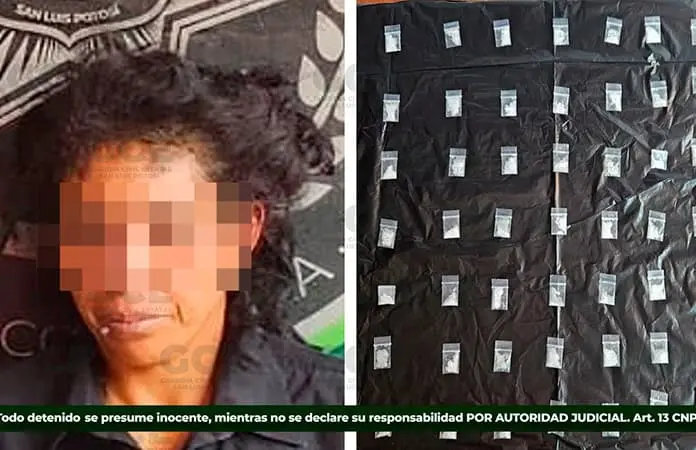 En Moctezuma, detienen a una mujer con “cristal”