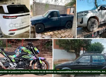 Incautan cinco vehículos robados