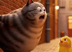 Estrenarán Cat Biggie, la primera caricatura hecha con IA