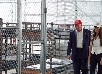 Trump recorre nuevo centro penitenciario