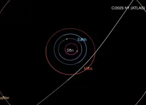 Cometa 3I/ATLAS entra al Sistema Solar y avanza a toda velocidad: NASA