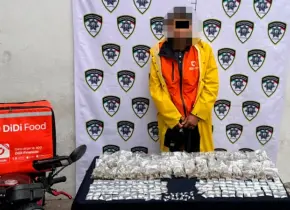 Repartidor entregaba droga en lugar de comida