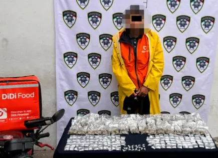 Repartidor entregaba droga en lugar de comida