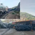 Chocan nodriza y pipa en autopista Valles-Rayón