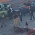 Incidente vial acaba en gresca, en el Centro H.