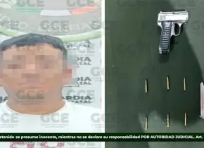 Sujeto armado es detenido por la Estatal