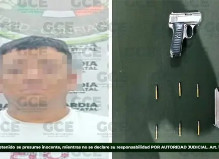 Sujeto armado es detenido por la Estatal