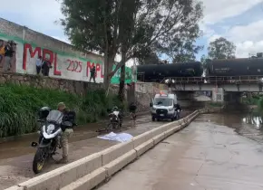 VIDEO | Ciclista muere tras caer al vacío en el río Españita