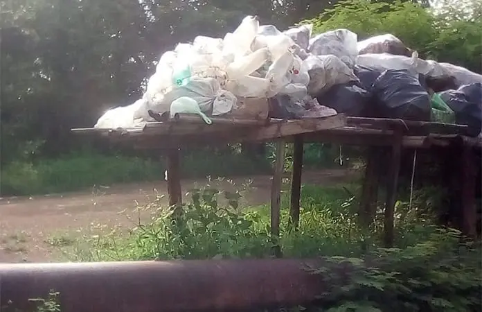 La zona tének, enorme basurero