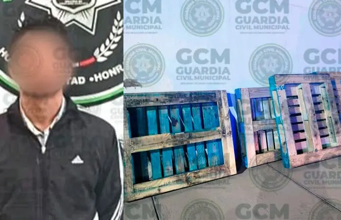 Maleante hurtaba tarimas en tienda Bodega Aurrerá