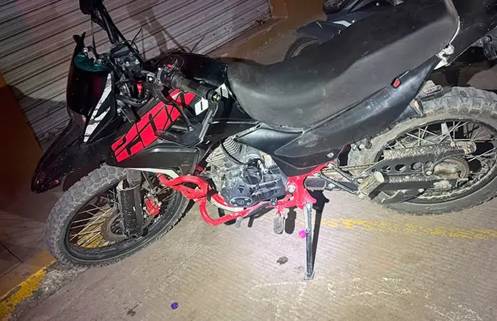 Recupera policía moto robada