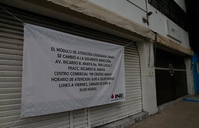 Reubican módulo del INE de S. Juan de Gpe. al poniente