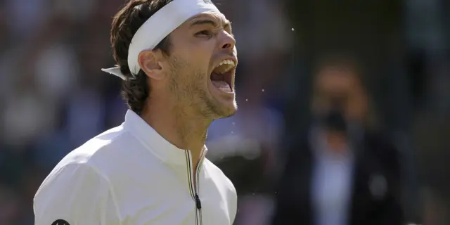 Taylor Fritz agradece a su novia tras victoria en Wimbledon y avanza a semifinal contra Alcaraz